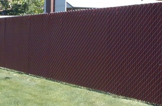 Chain Link Fence with privacy slats Quality Fence Cameron Park, Placerville